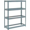 Global Equipment Extra Heavy Duty Shelving 48"W x 18"D x 72"H With 4 Shelves, No Deck, Gray 717046